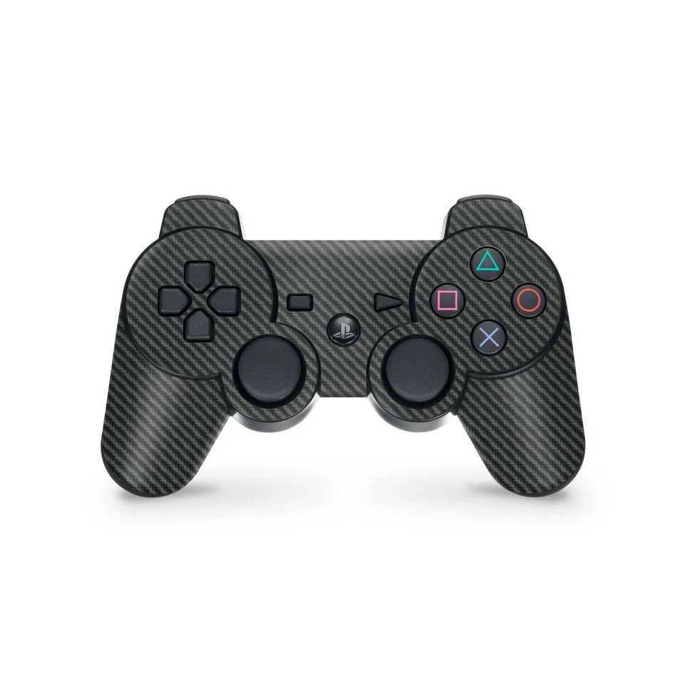 Playstation 3 Controller Skin Aufkleber PS3 Gamepad Vinyl Sticker Carbon Look - Bild 1 von 1
