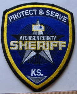 TOPPA TESSUTO ATCHISSON COUNTY SCERIFFO KANSAS - Foto 1 di 1