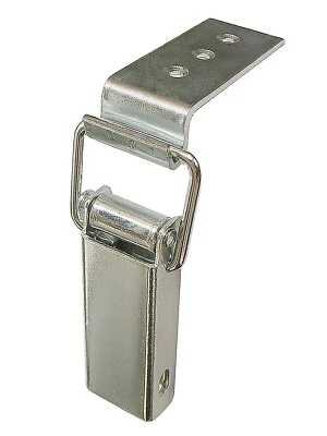 Fermeture À Clip 115x48x5 Verrouillage À Levier Avec Crochet Fixation D'Angle - Photo 1/2