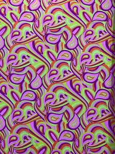 Retro Paisley Spandex, by The Yard. - Picture 1 of 21
