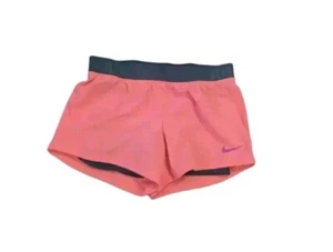 Nike Girls Teens Double Layer Shorts Size Small Regular - Picture 1 of 9