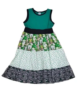 New Chris N Missy Girls Boutique St Patrick's Day Green Shamrock Dog Dress Sz 10 - Picture 1 of 7