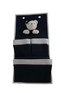 Anne Home - Bear-Themed 3-Pocket Wall Hanger Toy Storage - Imagem 1 de 1