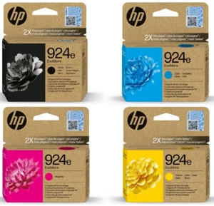 Genuine HP 924e Ink cartridge 4K0U7NE, 4K0U8NE, 4K0U9NE, 4K0V0NE, LOT - Picture 1 of 7