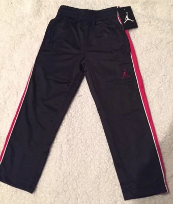 NWT$43 Nike Jordan Boy's Jogging Pants Black/Red Sizes 4 (XS)  - Image 1 of 4