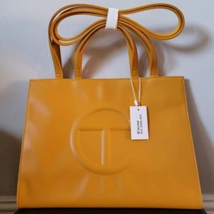 Telfar Medium Mustard Shopping Bag Brand New 100% Authentic - Picture 1 of 5