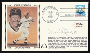 Willie Stargell Signed "Cooperstown" 1988 FDC Envelope (PSA) Pittsburgh Pirates - Picture 1 of 5