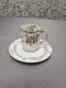 leonard vienna austria porcelain  Demitasse tea cup and saucer