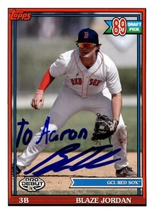Blaze Jordan - Signed 2021 Topps Pro Debut Card #PD-194 'To Aaron' - Picture 1 of 2