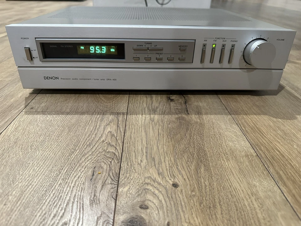 Denon DRA 400 Precision Audio Component AM/FM Tuner Stereo AMP Receiver 💯 Works - Image 1 of 4