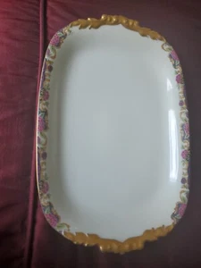 Jean Pouyat Limoges China 1920s Large Serving Platter Vintage Antique  - Picture 1 of 6