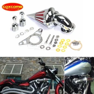 Spike Cone Air Cleaner Intake Filter For Harley Touring Electra Street Glide - Picture 1 of 7