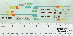 Decals for the AMT ERTL 1969 FORD TALLADEGA 1/25 MODEL 6889-9030 NOS - Picture 1 of 1