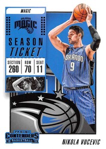 2018-19 Panini Contenders Season Ticket #5 Nikola Vucevic NM-MT Magic  ID:205007