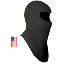 XGO 4P54B-OS-60 Men's Black 2-Piece Phase 4 Heavyweight Close Fitting Balaclava