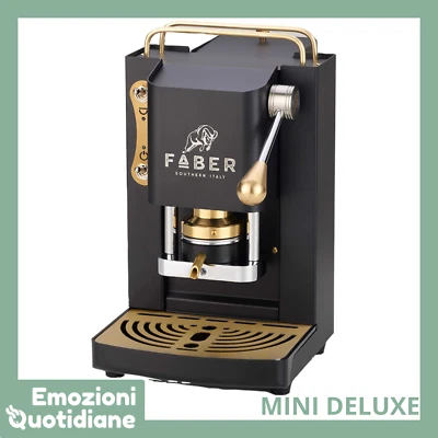 Faber Pro MINI Deluxe | Macchina caffè a cialde Ese 44mm con pressacialda Ottone - Immagine 1 di 2