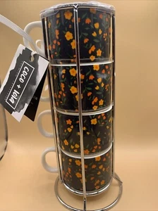 Coco + Lola Stackable Espresso Cup Set... New - Picture 1 of 3