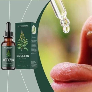 Mullein Leaf Extract Drops Lung Cleanse Respiratory Herbal Drops HealthCare hUS - Picture 1 of 10