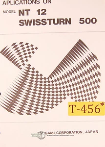 Tsugami NT12 Swissturn 500, Applications and Attachments Manual Year (1984) - Picture 1 of 1