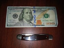 WESTERN USA W236 MUSKRAT Pocket Knife - Wood Handles - Stainless Steel Blades