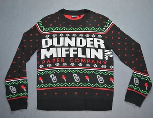 The Office unisex size M ugly Christmas sweater black red Dunder Mifflin Paper - Bild 1 von 6