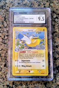 Pelipper EX Crystal Guardians Rev Holo Pokemon Card CGC 9.5 MINT+ #26/100 (2006) - Picture 1 of 3