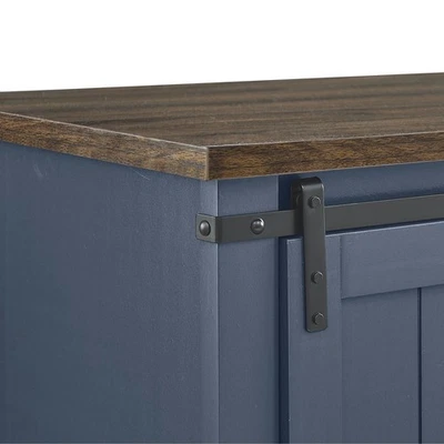 Soporte de TV compacto de 32" para televisores de 40" con diseño de puerta de granero - 32" Foto 1 de 4