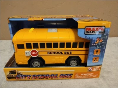 Mega Machines City School Bus Lights Sounds 3+ NEW - Image 1 of 4