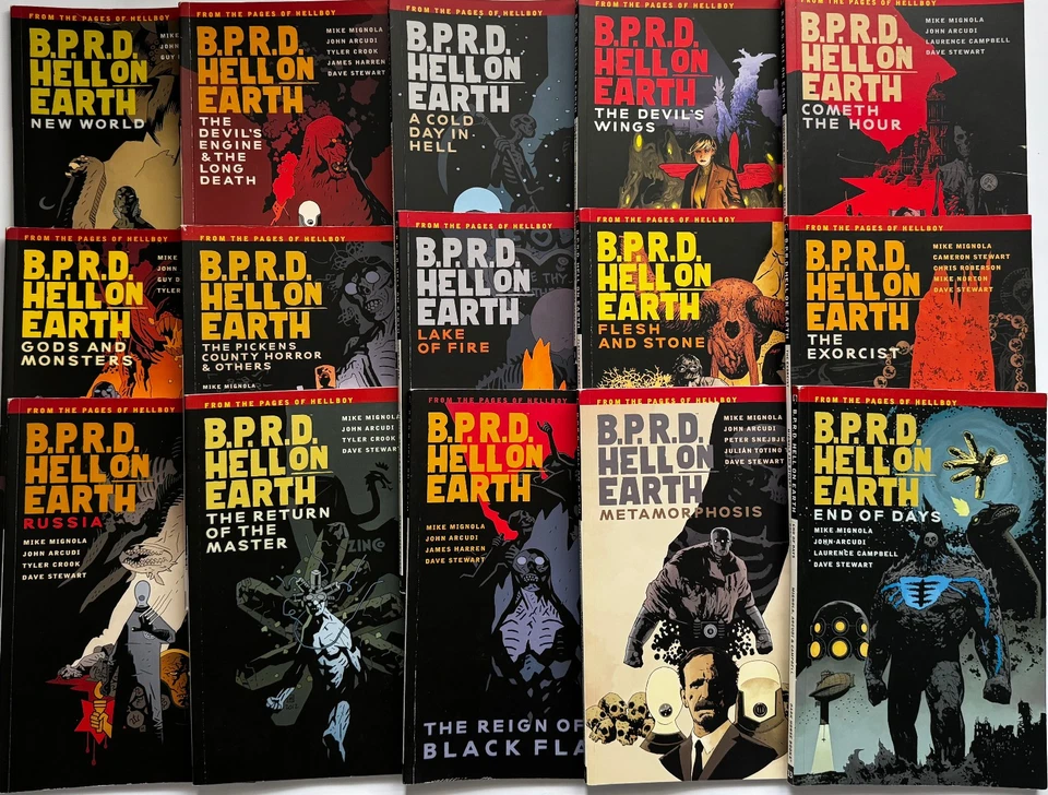 BPRD Hell on Earth Complete Trade Paperback Set #1 - #15 Dark Horse Mignola Foto 1 de 4