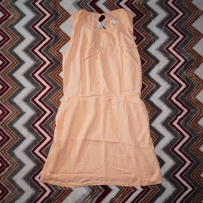 Платье Chloe для девочек без рукавов с вырезом из вискозы с задним карманом розовое персиковое размер 14 - Изображение 1 из 4