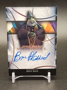 Brian Blessed as Boss Nass 2024 Topps Star Wars Masterworks #A-B Base Autograph - Bild 1 von 2