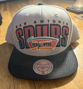 Vintage Mitchell & Ness NBA San Antonio Spurs SnapBack Mütze Hardwood Classics neuwertig - Bild 1 von 10