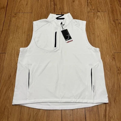 NWT Zero Restriction Vest Men’s XXL White Full Zip Golf Performance Stretch - Image 1 of 4