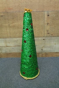 Glänzender grüner Weihnachtsbaum mit Pailletten 12 Zoll - Bild 1 von 3