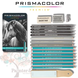 Juego de dibujo de grafito Prismacolor - 18 piezas - lápices solubles en agua, sin madera - Imagen 1 de 7