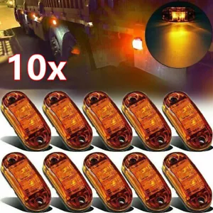 10x LED Seitenmarkierungsleuchte Begrenzungsleuchten Gelb 12V/24V Anhänger LKW - Bild 1 von 10
