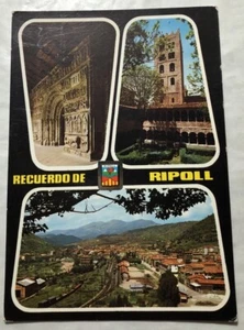 Recuerdo De Ripoll Multivista Spagna. Cartolina postale (C3) - Foto 1 di 2