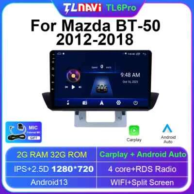 For Mazda BT50 2012-2018 Auto Radio Stereo Car Multimedia Video Player Screen 4G - Image 1 of 4