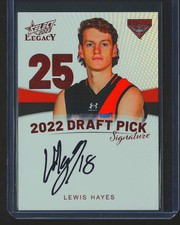 2023 Select AFL Legacy Lewis Hayes Draft Pick Signature Copper #068/175