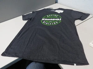NOS NWT Factory Effex Kawasaki Racing Division Charcoal T Shirt Size L 25-87104 - Picture 1 of 7