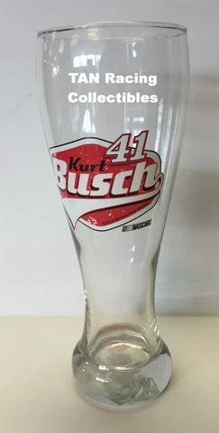 Kurt Busch Hunter Mfg 2015 #41 Pilsner Glass Mug 23oz FREE SHIP!! Cover
