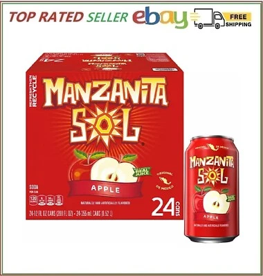 Manzanita Sol Soda Apple 12 fl. oz., 24 pk. Foto 1 de 4