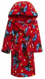 Bing Bunny Morgenmantel Kinder Bademantel mit Kapuze Jungen Mädchen Fleece Figur Morgenmantel - Bild 1 von 13