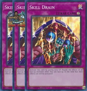 Yugioh! 3x Drenaje de habilidades RA02-EN077 ultra raro primera edición casi nuevo - Imagen 1 de 1