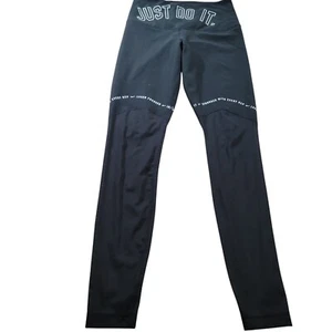 NIKE Grx Training Leggings Womens Small Black White Running - Picture 1 of 10