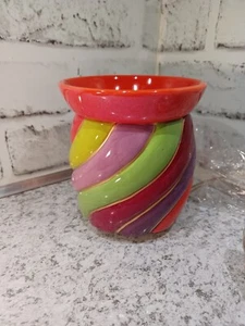 Candy Swirl Pink Zebra Simmer Pot Wachswärmer Schmuckton Rot Lila Twist - Bild 1 von 3