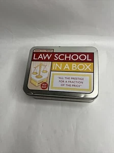 Law School In A Box COMPLETE Tin Textbook Trading Flash Cards Diploma Bar Exam - Picture 1 of 3
