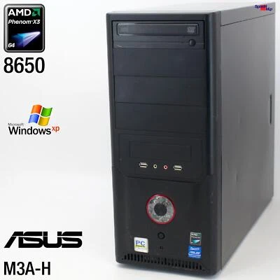 Asus M3A-H/Hdmi Amd Phenom X3 8650 Computer Pc 500Gb Hdd 4Gb Ram Windows Xp - Image 1 of 4