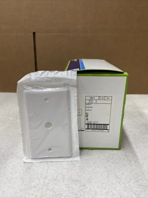 (Paquete de 25) Placa de pared de teléfono/cable con orificio de 0,406" Leviton 88013 de 1 velocidad, blanca Foto 1 de 4