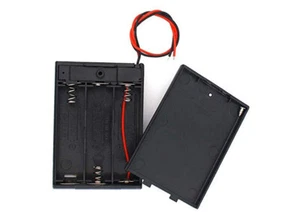 Custodia per Batterie 3 Posti AA 4.5V in plastica dura con interruttore ON/OFF - Imagen 1 de 2